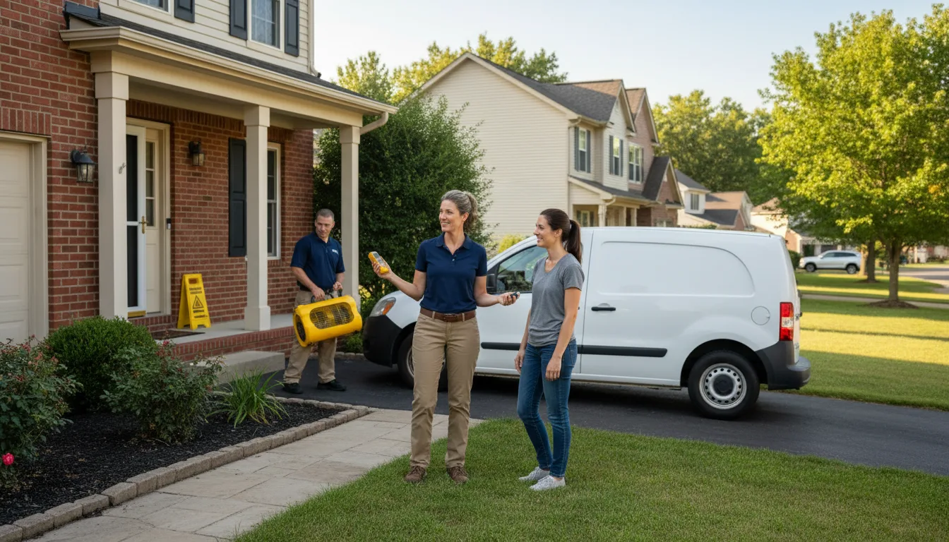Residential water damage restoration in Hayes, LA